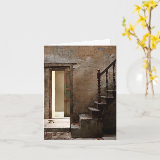 Ausgebliebene Note Card Karte (Gelbe Blume)