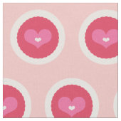 Ausgebogtes Schatz-Rosa-Liebevalentine-Gewebe Stoff (Nahaufnahme)