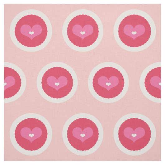 Ausgebogtes Schatz-Rosa-Liebevalentine-Gewebe Stoff (Muster)