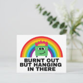 Ausgebrannt, aber in den Labels hängen Postkarte (Stehend Vorderseite)