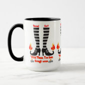 Ausgebrannt? Hexe bitte Tasse (Links)