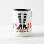Ausgebrannt? Hexe bitte Tasse (Zentrum)