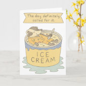 Ausgebrannte Badger in Eiscreme Karte (Gelbe Blume)