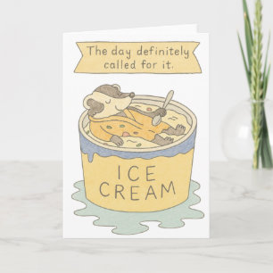 Ausgebrannte Badger in Eiscreme Karte
