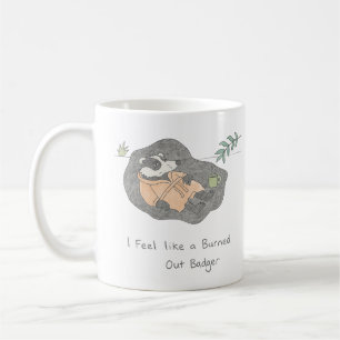 Ausgebrannte Badger Kaffeetasse