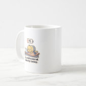 Ausgebrannte Batterie Lustiger Büro-Mug Kaffeetasse (Vorderseite Links)