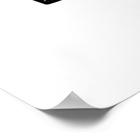 Ausgebrannter Glanzpuff Poster (Ecke)