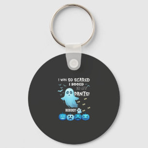 Ausgebuhte Hose Halloween Geist Blaue Kürbisse Schlüsselanhänger