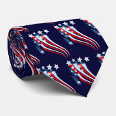 Ausgedehnte amerikanische Flaggen-Krawatte Krawatte (Gerollt)
