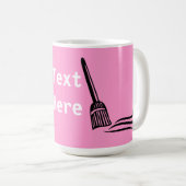 Ausgedehnter Besen - totale Kehraus Kaffeetasse (VorderseiteRechts)