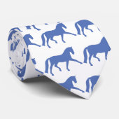 Ausgedehntes Trabdressage-Pferd (blau) Krawatte (Gerollt)
