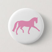 Ausgedehntes Trabdressage-Pferd (Rosa) Button (Vorderseite)