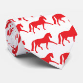 Ausgedehntes Trabdressage-Pferd (rot) Krawatte (Gerollt)