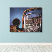 Ausgedrehtes klassisches Auto Leinwanddruck (Insitu (Holzboden))