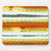 Ausgefallene abstrakte Streifen in Orange und Grau Mousepad (Vorne)