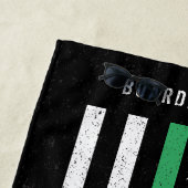 Ausgefallener Name für die "American Flag Thin Gre Strandtuch (Beispiel)