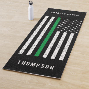 Ausgefallener Name für die "American Flag Thin Gre Yogamatte