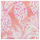 AUSGEFLEISCHTE HERAUS rosa tropische Stoff (Nahaufnahme)