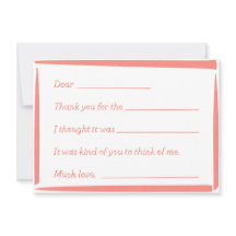 Ausgefüllte "handschriftliche" Dankesbriefe