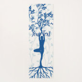 Ausgeglichene Baum-Pose-Meditation Yogamatte (Rückseite)