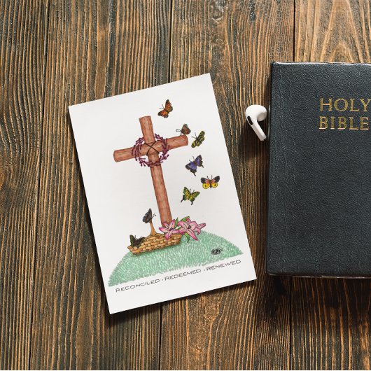 Ausgeglichene eingelöste, erneuerte inspirierende  postkarte