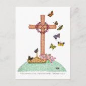 Ausgeglichene eingelöste, erneuerte inspirierende  postkarte (Vorderseite)