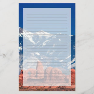Ausgeglichene Felsen-Spur Briefpapier