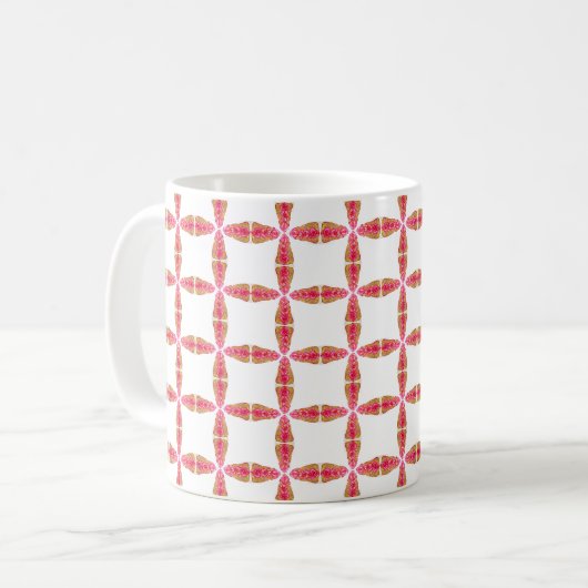 Ausgeglichene Herzen Kaffeetasse (Vorderseite Links)