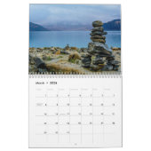 Ausgeglichener Felsen-Staplungskalender Kalender (Mär 2026)