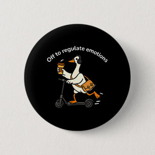 Ausgeglichenheit der Emotionen Lustige Ente Psychi Button