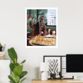 Ausgegossen - limitierter Druck Poster (Heimbüro)