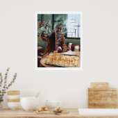 Ausgegossen - limitierter Druck Poster (Küche)