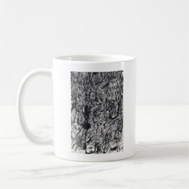 Ausgegossen von Felicity. zeichnend Tinte Kaffeetasse