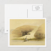 Ausgegrabener Tempel von Abu Simbel, aus "Ägypten  Postkarte (Vorne/Hinten)