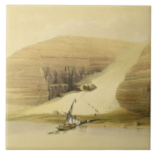 Ausgegrabener Tempel von Abu Simbel, "von Ägypten Fliese