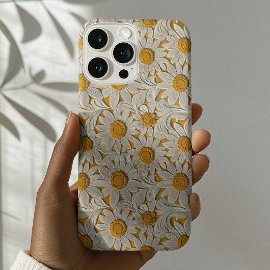 Ausgegrabtes Leder Aussehen Sonnenblumen Case-Mate iPhone Hülle
