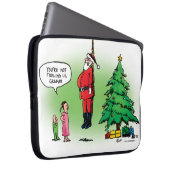 Ausgehen des Santa Twisted Cartoon Laptopschutzhülle (Vorne Rechts)