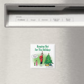 Ausgehen des Santa Twisted Cartoon Magnet (In Situ (Geschirrspüler))