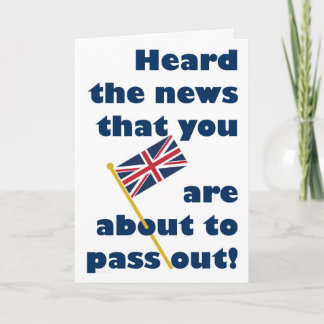 Ausgehen Parade Glückwunsch Spaß Union Jack Karte