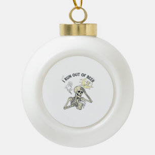 Ausgehendes-Bier-Skelett-Geist-Mond-Halloween_1 Keramik Kugel-Ornament