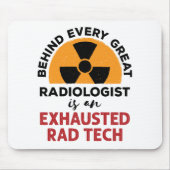 Ausgehobener Krasser Tech Funny Radiologic Technol Mousepad (Vorne)