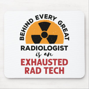 Ausgehobener Krasser Tech Funny Radiologic Technol Mousepad