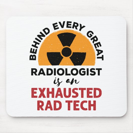 Ausgehobener Krasser Tech Funny Radiologic Technol Mousepad (Vorne)