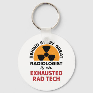 Ausgehobener Krasser Tech Funny Radiologic Technol Schlüsselanhänger