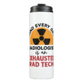 Ausgehobener Krasser Tech Funny Radiologic Technol Thermosbecher (Vorderseite)