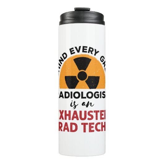 Ausgehobener Krasser Tech Funny Radiologic Technol Thermosbecher (Vorderseite)