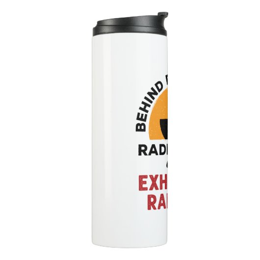 Ausgehobener Krasser Tech Funny Radiologic Technol Thermosbecher (Nach links gedreht)