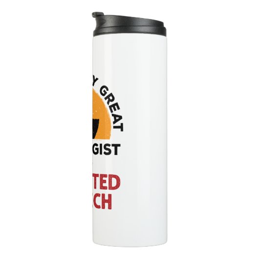 Ausgehobener Krasser Tech Funny Radiologic Technol Thermosbecher (Nach rechts gedreht)