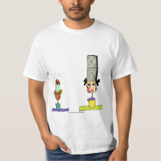 Ausgeklammerte Dominos-Charaktere T-Shirt