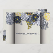 Ausgeklügelte Ankündigung der Marine und der Gelbe (Vorne/Hinten)